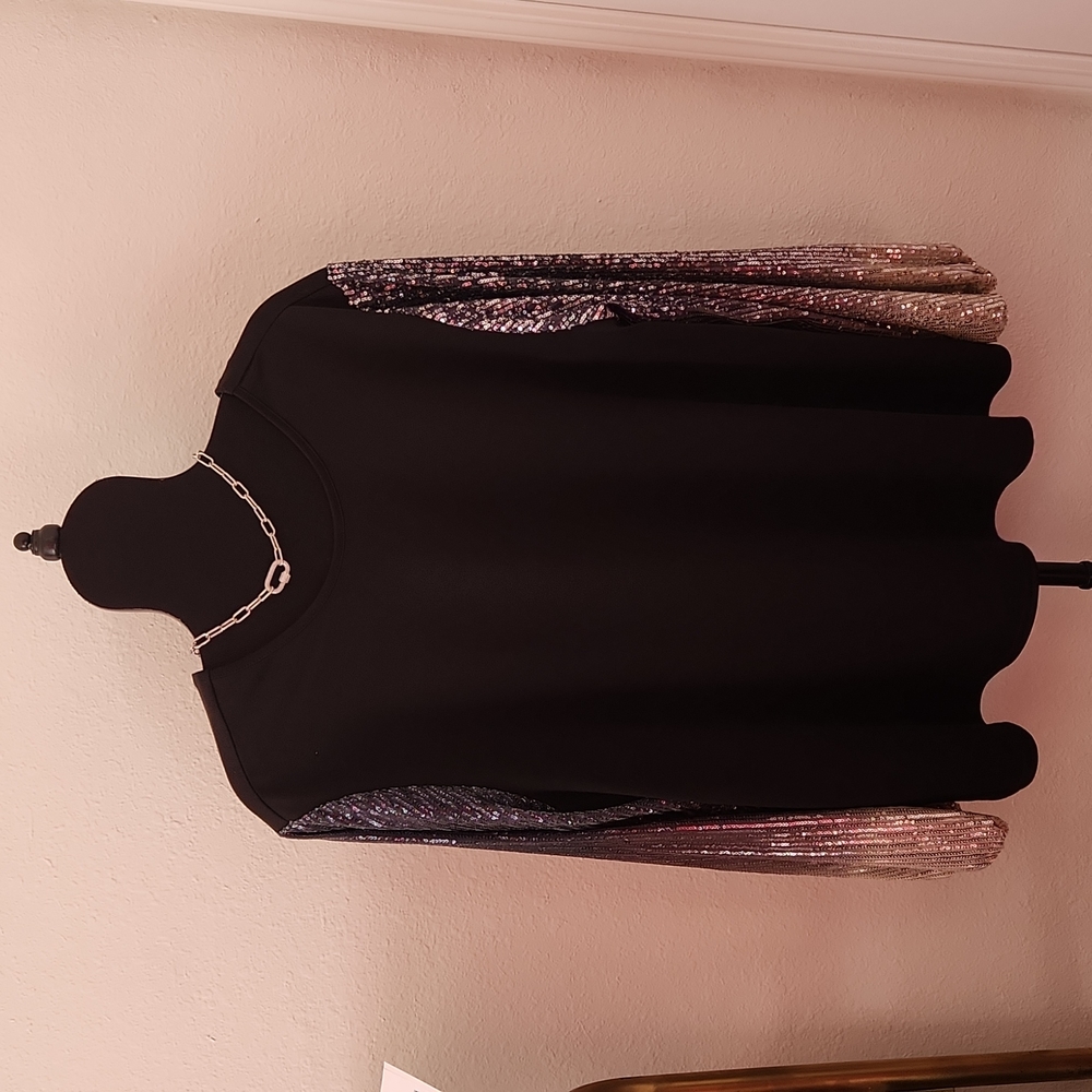 Women's plus sized sequined top